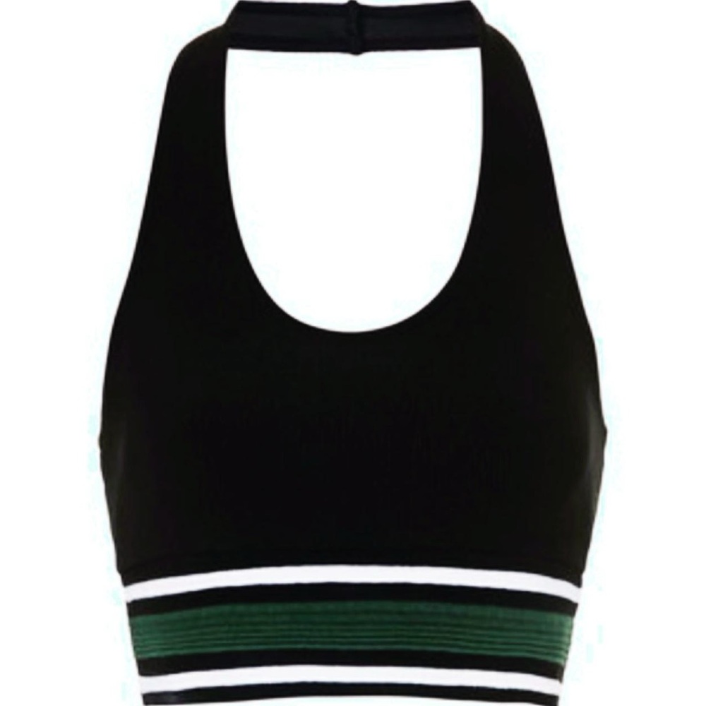 TOPSHOP Varsity Halter Top